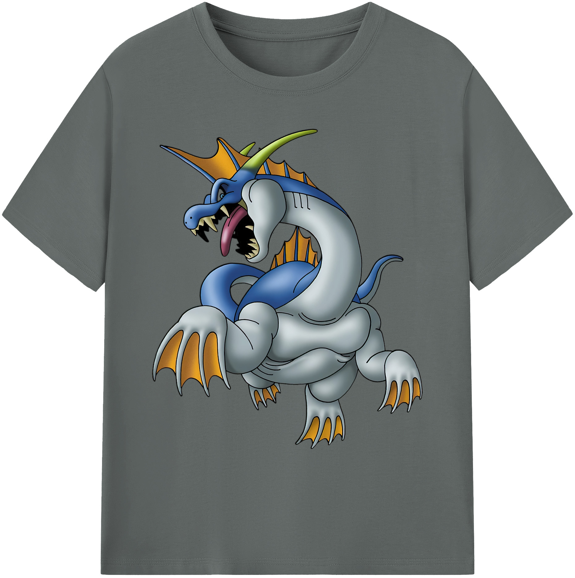 （画像用） ドラゴンクエスト Doragon Kuesuto Dragon Quest 綿100％ メンズ半袖Tシャツ｜肌触りやわらか＆通気性